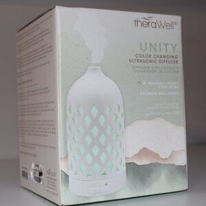 TheraWell Unity Color Changing Ultrasonic Diffuser Essential Oil Aromatherapy